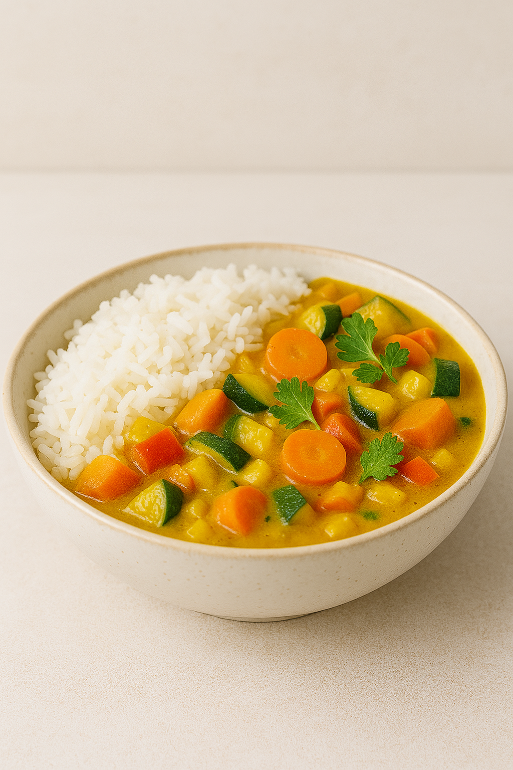 Veganes Ingwer-Kurkuma-Gemüsecurry