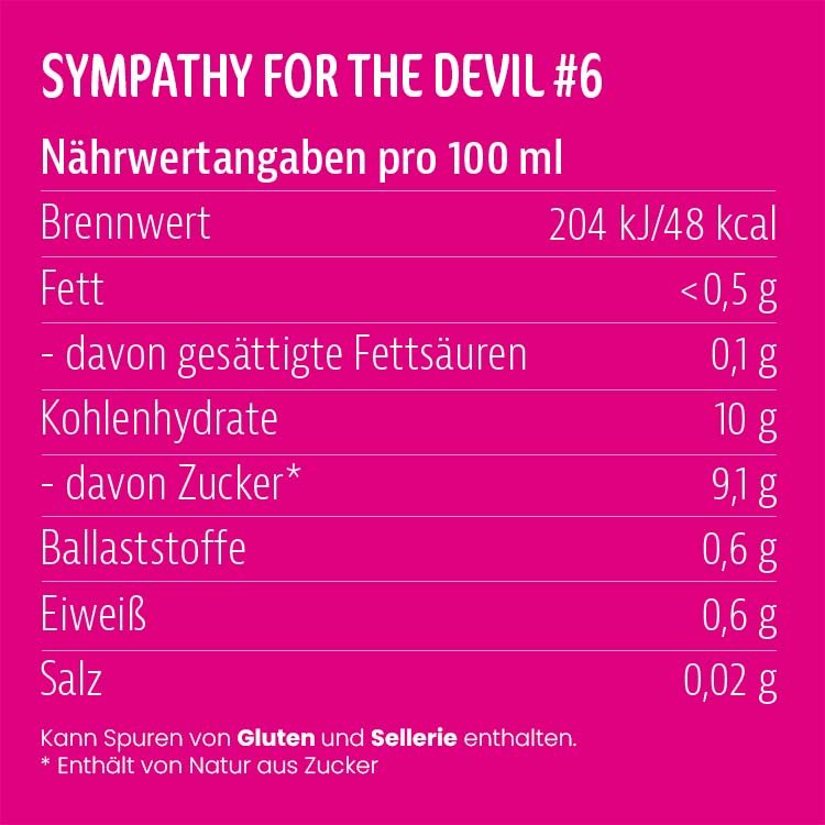Kaltgepresster Saft #6: Sympathy For The Devil