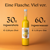 Ingwerkonzentrat mit Pfirsich und Thaibasilikum